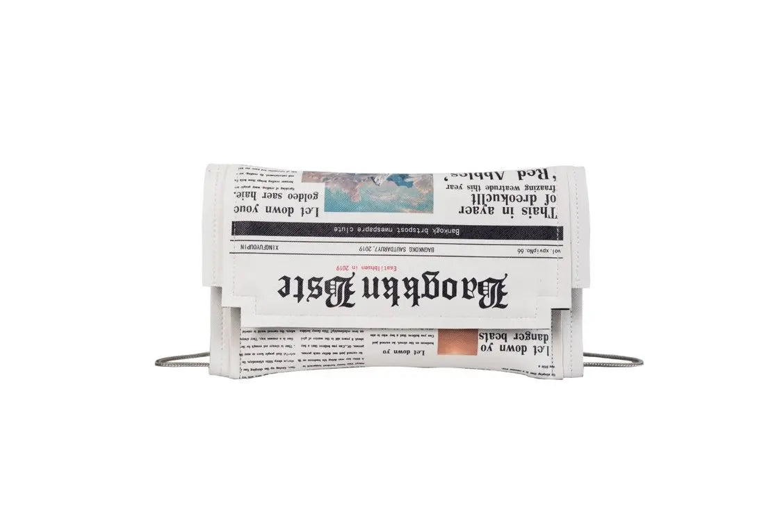 Small Newspaper Print Bag