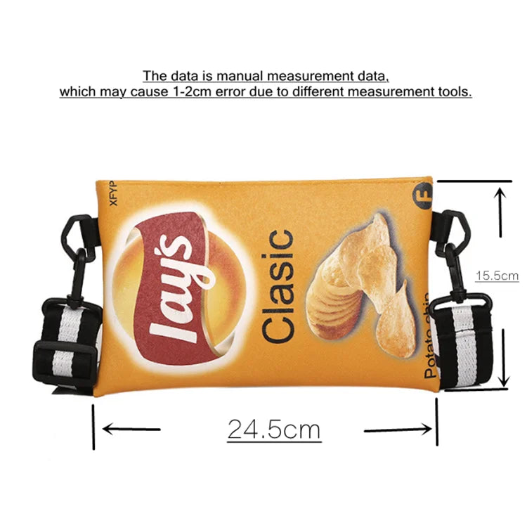 Chips Bag shaped Crossbody bag