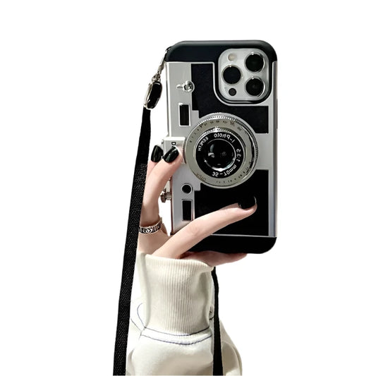 Camera Shaped IPhone Case With Strap