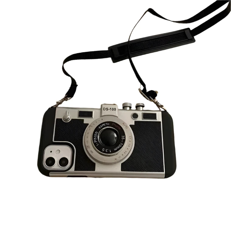 Camera Shaped IPhone Case With Strap