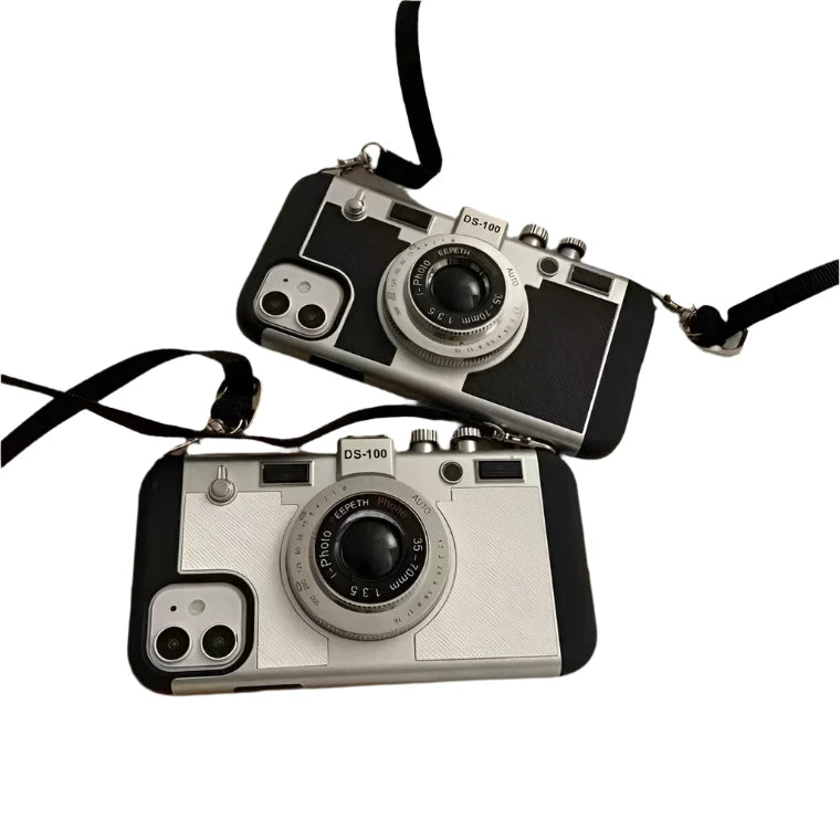 Camera Shaped IPhone Case With Strap