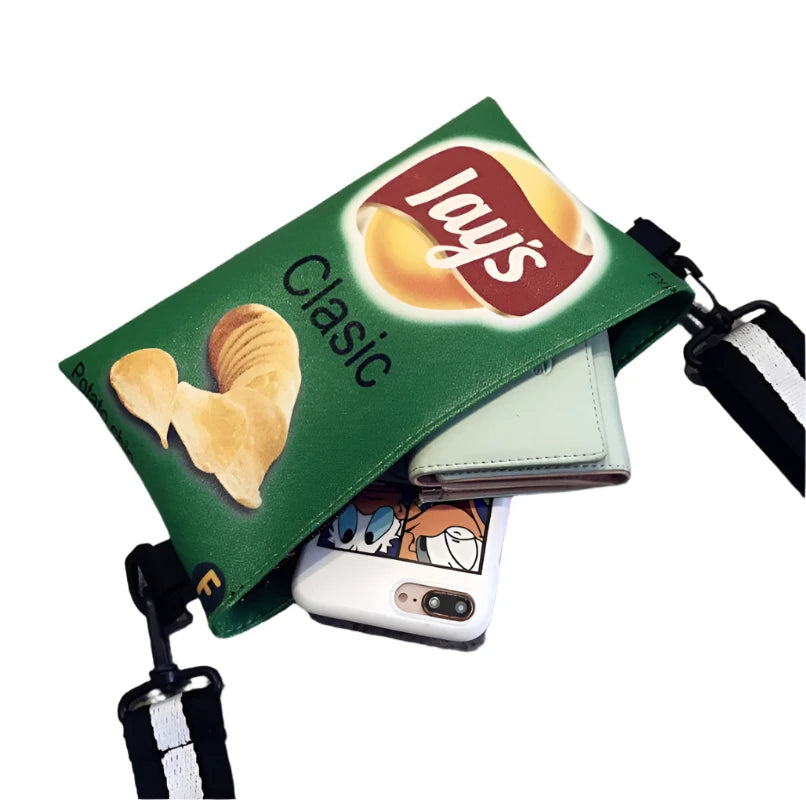 Chips Bag shaped Crossbody bag