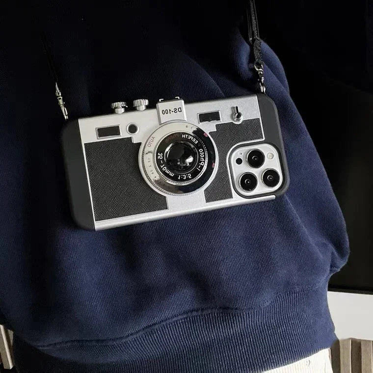 Camera Shaped IPhone Case With Strap