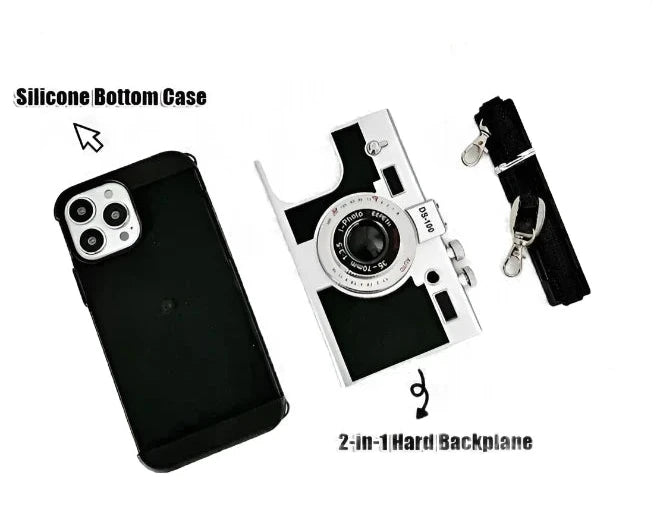 Camera Shaped IPhone Case With Strap